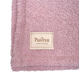 Плед Twins Каракуль, велюр, 95x90 см, пудровый (141124-TDS-24) - Pampik - 3