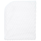 Плед Twins, велюр 3D, 100x80 см, білий (1425-T3D-01) - Pampik