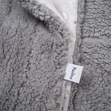 Плед Twins Teddy, 100х80 см, сірий (1424-TT-10) - Pampik - 4