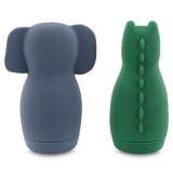 Игрушки для купания Trixie Baby Elephant & Crocodile, силиконовые, 2 шт. (37676) - Pampik - 2