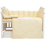 Постільний комплект Babycentre & Twins Moonlight, 6 елементів, ванільний (4011-BTMO-05) - Pampik