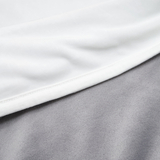 Плед Twins, велюр Double soft, 90x90 см, сірий (1411-TDS-10) - Pampik - 3