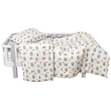 Комплект постільної білизни Twins Soft, полуторний, фланель, 4 предмети, білий з принтом (1115-TPS-20) - Pampik - 2