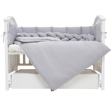 Постельный комплект Twins Cotton, 7 элементов, серый (4077-TC-10) - Pampik - 2