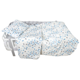 Комплект постільної білизни Twins Butterfly, полуторний, 4 предмети, білий з принтом (1185-TPB-04W) - Pampik