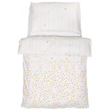 Постільний комплект Twins Organic Line Bunnies, 5 елементів, білий з рожевим (5091-OL-023) - Pampik