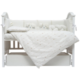 Постільний комплект Twins Кролик, 7 ел., молочний (4075-TК-202) - Pampik