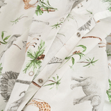 Комплект постільної білизни Twins Safari, полуторний, 4 предмети, білий з принтом (1175-TPS-10) - Pampik - 4