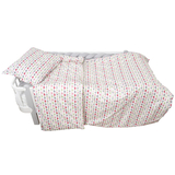 Комплект постільної білизни Twins Хмаринки, полуторний, 4 предмети, happy clouds, білий з рожевим (1185-TС-08H) - Pampik - 2