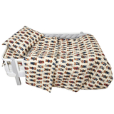 Комплект постільної білизни Twins Soft для хлопчика, полуторний, фланель, 4 предмети, білий з принтом (1115-TPS-25) - Pampik