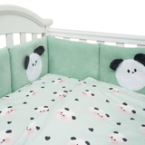 Постільний комплект Twins Panda, 7 елементів, ментоловий (4075-TP-14) - Pampik - 3