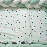 Постільний комплект Twins Panda, 7 елементів, ментоловий (4075-TP-14) - Pampik - 6