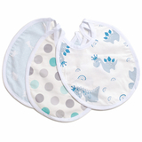 Слинявчик Twins водонепроникний, бавовна, 2 шт, boy хлопчик (W-1610-ST-25) - Pampik