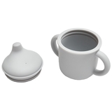 Поильник силиконовый Twins, с носиком, светло-серый (PSN-03-401) - Pampik - 2