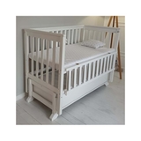 Ліжечко Goydalka Alex з шухлядою, 120х60 см, білий (9800-GA-01) - Pampik - 2