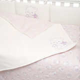 Постільний комплект Twins Be Happy з пледом, 8 елементів, рожевий (4078-TBH-08) - Pampik - 3