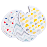 Слинявчик Twins водонепроникний, бавовна, 2 шт, neutral мультиколір (W-1610-ST-20) - Pampik