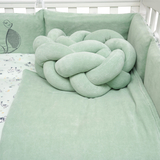 Постільний комплект Twins Be Happy з пледом, 8 елементів, м'ятний (4078-TBH-14) - Pampik - 3