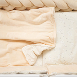 Постільний комплект Twins Be Happy з пледом, 8 елементів, кремовий (4078-TBH-202) - Pampik - 9