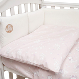 Постільний комплект Twins Be Happy з пледом, 8 елементів, рожевий (4078-TBH-08) - Pampik - 5