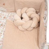 Постільний комплект Twins Be Happy з пледом, 8 елементів, бежевий (4078-TBH-02) - Pampik - 5