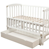 Ліжечко Goydalka Valeri з шухлядою, 120х60 см, білий (9800-GV-01) - Pampik - 2