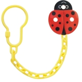 Ланцюжок для пустушки Baby Mix Бедрик, червоний (FU/160258) - Pampik