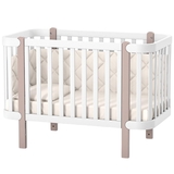 Кровать Верес ЛД5 Монако, без колес, без ящика, белый с капучино (05.3.1.211.13) - Pampik