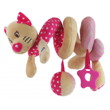 Плюшевая спираль Baby Mix Котик, розовый (33260) - Pampik