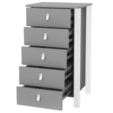 Комод Верес Монако високий 600, темно-сірий з білим (34.1.351.2.321) - Pampik - 2