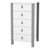 Комод Верес Монако високий 600, білий з сірим (34.1.351.2.32) - Pampik