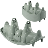 Качели двойные Smoby Life Собачки, 115x50x51 см, серый (7600830211) - Pampik - 2