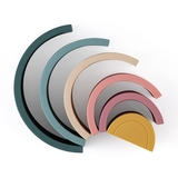 Cиліконовая пірамідка Petite&Mars Rainbow Misty Green (599817) - Pampik - 4