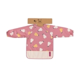 Водонепроникний нагрудник Petite&Mars Ben Pink Pears з рукавами, рожевий (413746) - Pampik
