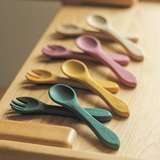 Набір столових приборів Petite&Mars Dusty Rose, силікон, рожевий (709820) - Pampik - 2