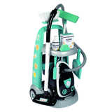 Ігровий набір Smoby Візок для прибирання з пилососом, зі звуком, 9 аксесуарів (330316) - Pampik