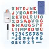 Двосторонній дерев'яний мольберт Smoby Веселе навчання, 50х55х120 см, з аксесуарами (410401) - Pampik - 3