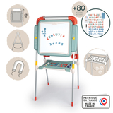Двосторонній мольберт Smoby Літери та цифри, 67х61х130 см, з аксесуарами, м'ятний (410207) - Pampik - 3