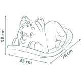 Гойдалка Smoby Life Кошеня, 78х38х35 см, зелений (7600830108) - Pampik - 4