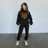 Худі Garnamama Basic Hoodie 2-х нитка наклейка вышиванка 128 Черный (1052151.1418011) - Pampik