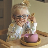 Тарілка глибока Petite&Mars силіконова, на присосці, 360 мл, зелений (707817) - Pampik - 4