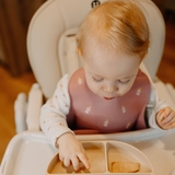 Нагрудник силіконовий Petite&Mars Misty Green, зелений (706817) - Pampik - 5