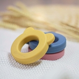 Силіконовий прорізувач-брязкальце Petite&Mars Beary Intense Ochre, жовтий (713819) - Pampik - 2