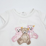 Футболка для девочки Steiff, коттон, 2 мес, белый (6312111/7441) - Pampik - 3