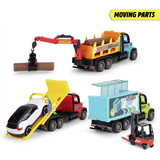 Вантажiвка Dickie Toys Вантажнi перевезення, 3 види, 23 см (3744018) - Pampik - 2