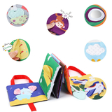 Дитяча розвиваюча текстильна книга Urmywo (UMWLBS01AY) - Pampik - 2