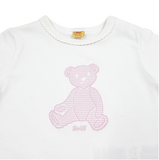 Кофточка лонгслив Steiff, хлопок, 3 мес., белый (6312201/7411) - Pampik - 2