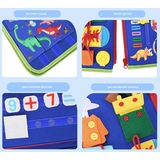 Детская развивающая тактильная сумочка-бизиборд Urmywo, голубой (UMMZBAL) - Pampik - 5