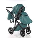 Універсальна коляска 2 в 1 Junama Space Waffle 03, зелений (J-SpW-03) - Pampik - 14