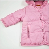 Куртка утеплена Steiff з капюшоном, котон, 3-6 міс, рожевий (6442209/11909) - Pampik - 5